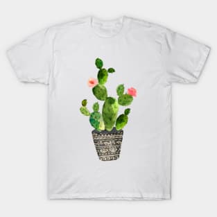 Watercolor hand painted cactus T-Shirt